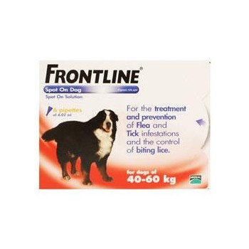 Frontline Flea Spot On for Dogs 6 pipettes of 4.02 ml - Extra Large Dog 40-60KG