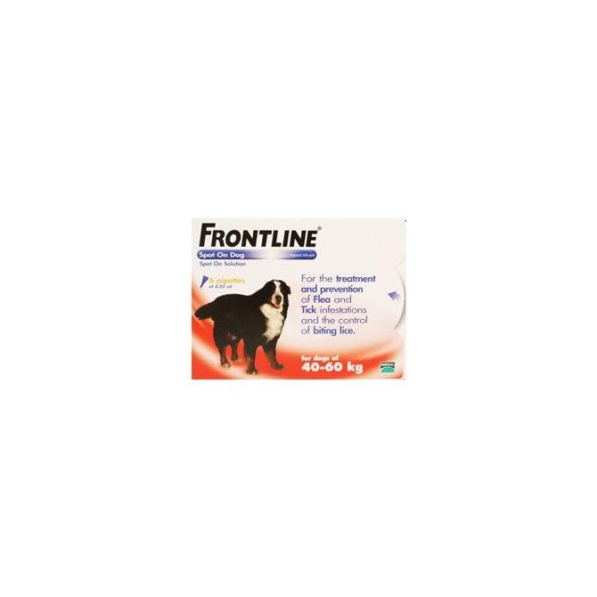 Frontline Flea Spot On for Dogs 6 pipettes of 4.02 ml - Extra Large Dog 40-60KG