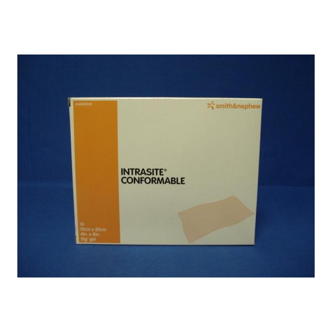 IntraSite Conformable 10 x 10 Hydrogel Dressing for Wounds - Pack of 10