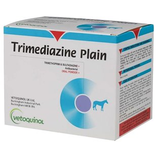 Trimediazine for Horses is indicated in the treatment of bacterial infections in horses caused by sensitive micro-organisms including: Escherichia coli Rhodococcus