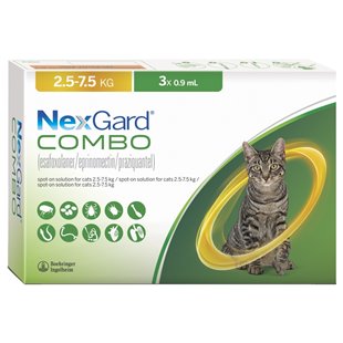 Fast Delivery: Nexgard Combo for Cats - Fleas, Ticks & Worms Spot on
